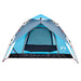 Cort de camping cupolă 4 persoane, setare rapidă, albastru - WALTI WALTI