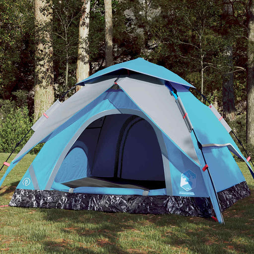 Cort de camping cupolă 4 persoane, setare rapidă, albastru - WALTI WALTI