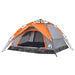 Cort camping cupolă 4 persoane, gri/portocaliu, setare rapidă - WALTI WALTI