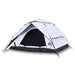 Cort de camping 4 persoane, alb opac, setare rapidă, țesătură - WALTI WALTI