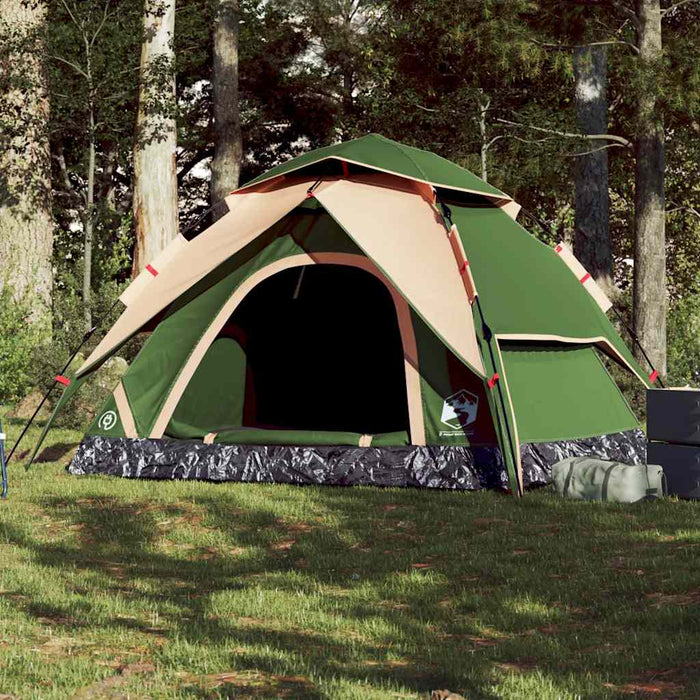 Cort de camping cupolă 5 persoane, setare rapidă, verde - WALTI WALTI