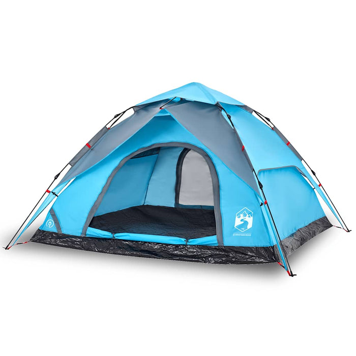 Cort de camping cupolă 5 persoane, setare rapidă, albastru - WALTI WALTI