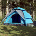 Cort de camping cupolă 5 persoane, setare rapidă, albastru - WALTI WALTI