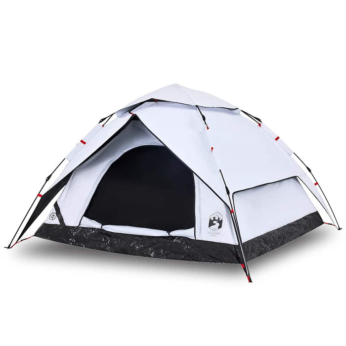Cort de camping 5 persoane, alb opac, setare rapidă, țesătură - WALTI WALTI
