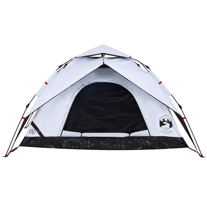 Cort de camping 5 persoane, alb opac, setare rapidă, țesătură - WALTI WALTI