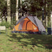 Cort camping cupolă 2 persoane, gri/portocaliu, setare rapidă - WALTI WALTI