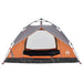 Cort camping cupolă 2 persoane, gri/portocaliu, setare rapidă - WALTI WALTI