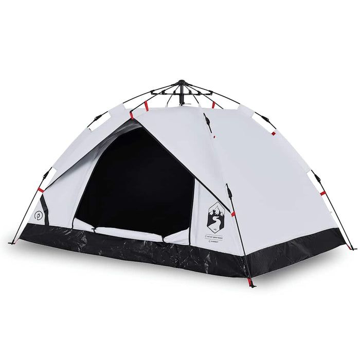 Cort de camping 2 persoane, alb opac, setare rapidă, țesătură - WALTI WALTI