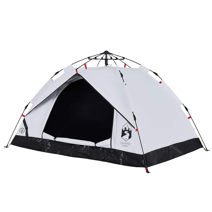 Cort de camping 2 persoane, alb opac, setare rapidă, țesătură - WALTI WALTI