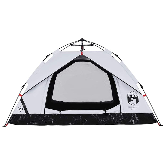Cort de camping 2 persoane, alb opac, setare rapidă, țesătură - WALTI WALTI