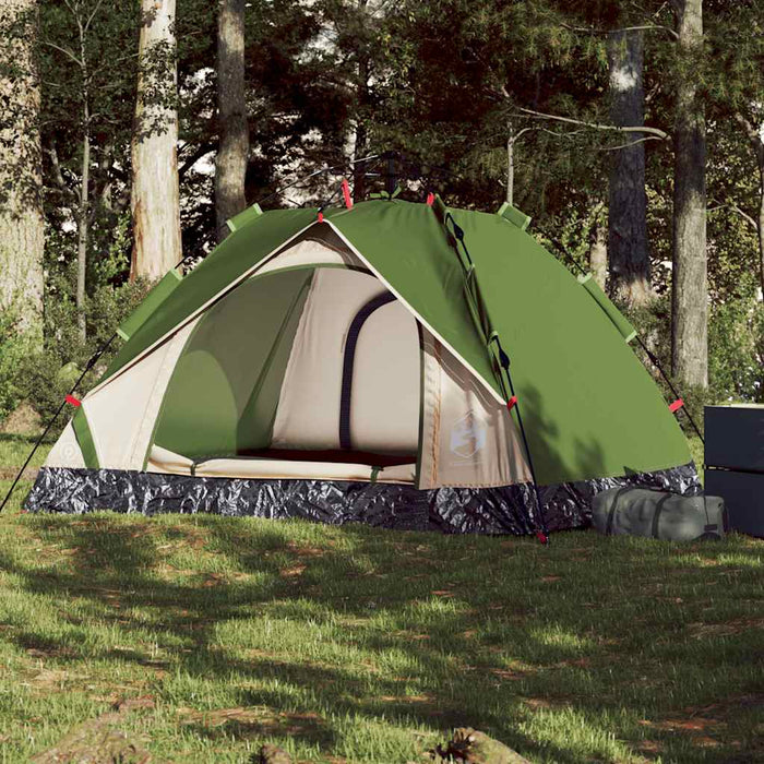 Cort de camping cupolă 3 persoane, setare rapidă, verde - WALTI WALTI