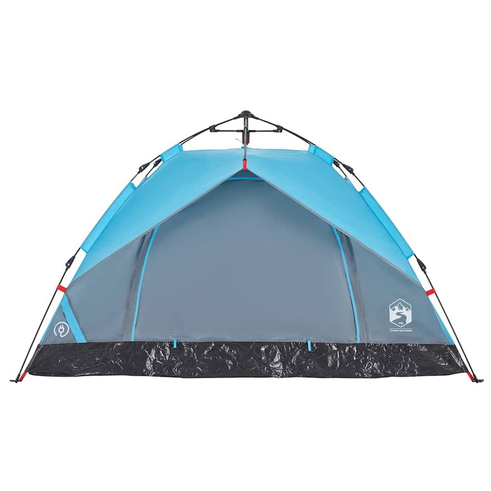 Cort de camping cupolă 3 persoane, setare rapidă, albastru - WALTI WALTI