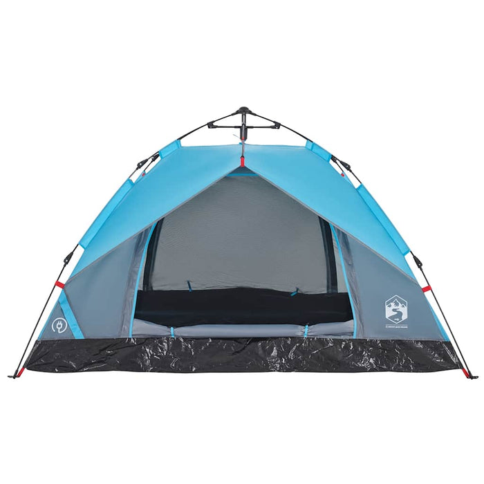 Cort de camping cupolă 3 persoane, setare rapidă, albastru - WALTI WALTI
