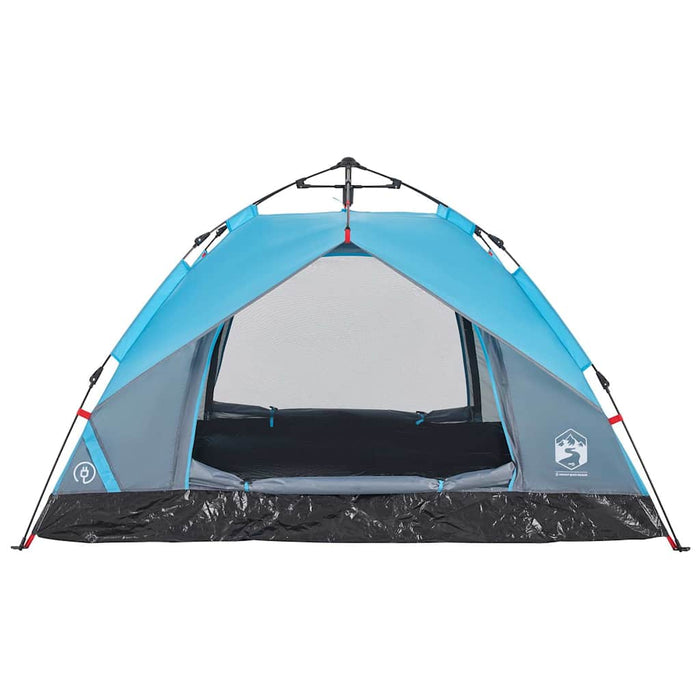 Cort de camping cupolă 3 persoane, setare rapidă, albastru - WALTI WALTI