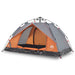 Cort camping cupolă 3 persoane, gri/portocaliu, setare rapidă - WALTI WALTI