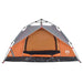 Cort camping cupolă 3 persoane, gri/portocaliu, setare rapidă - WALTI WALTI