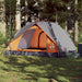 Cort camping cupolă 3 persoane, gri/portocaliu, setare rapidă - WALTI WALTI