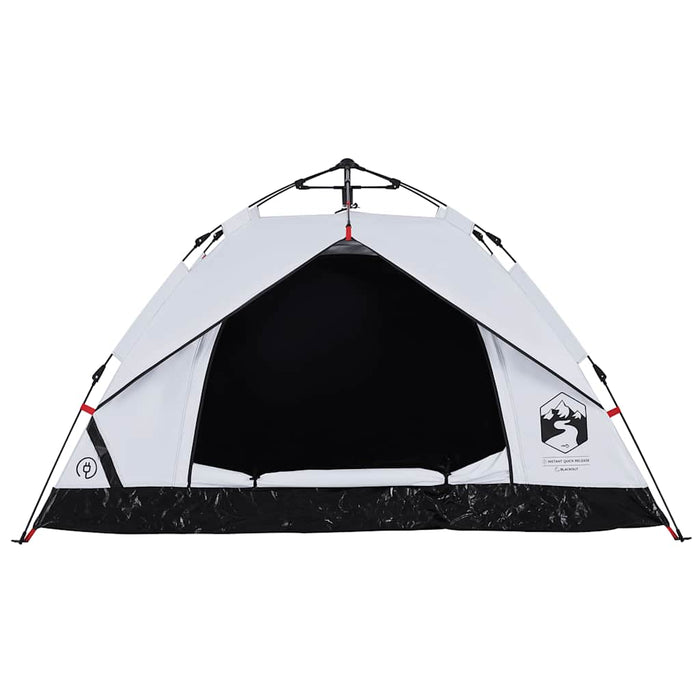 Cort de camping 3 persoane, alb opac, setare rapidă, țesătură WALTI