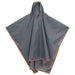 Poncho ploaie cu glugă design 2 în 1 gri/portocaliu 223x145 cm - WALTI WALTI