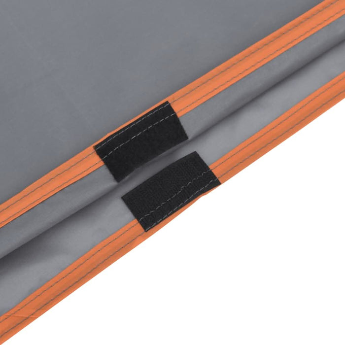 Poncho ploaie cu glugă design 2 în 1 gri/portocaliu 223x145 cm - WALTI WALTI