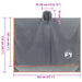 Poncho ploaie cu glugă design 2 în 1 gri/portocaliu 223x145 cm - WALTI WALTI