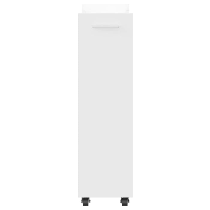 Dulap cu roți, alb, 60x22x79 cm, lemn prelucrat - WALTI WALTI