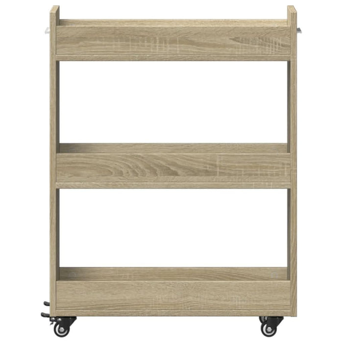 Dulap cu roți, stejar sonoma, 60x22x79 cm, lemn prelucrat - WALTI WALTI