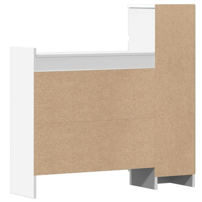 Pantofar, alb, 100,5x28x100 cm, lemn prelucrat - WALTI WALTI