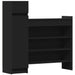 Pantofar, negru, 100,5x28x100 cm, lemn prelucrat - WALTI WALTI