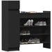 Pantofar, negru, 100,5x28x100 cm, lemn prelucrat - WALTI WALTI