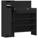 Pantofar, negru, 100,5x28x100 cm, lemn prelucrat - WALTI WALTI