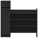 Pantofar, negru, 100,5x28x100 cm, lemn prelucrat - WALTI WALTI