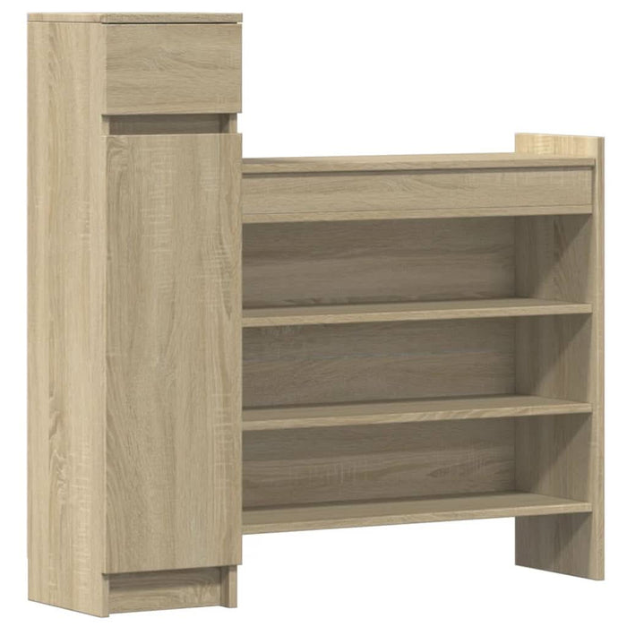 Dulap de pantofi stejar Sonoma 100,5x28x100 cm lemn prelucrat - WALTI WALTI