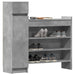 Pantofar, gri beton, 100,5x28x100 cm, lemn prelucrat - WALTI WALTI