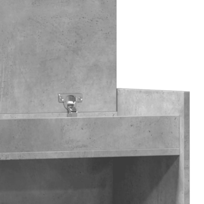 Pantofar, gri beton, 100,5x28x100 cm, lemn prelucrat - WALTI WALTI
