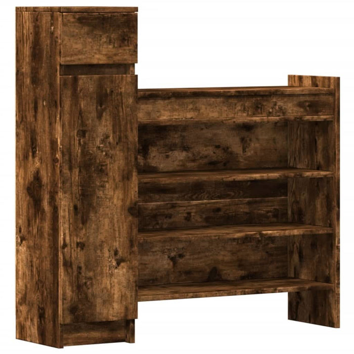 Pantofar, stejar afumat, 100,5x28x100 cm, lemn compozit - WALTI WALTI