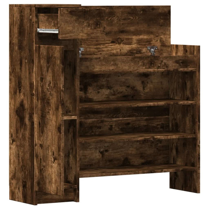 Pantofar, stejar afumat, 100,5x28x100 cm, lemn compozit - WALTI WALTI