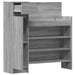 Pantofar, gri sonoma, 100,5x28x100 cm, lemn compozit - WALTI WALTI