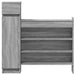 Pantofar, gri sonoma, 100,5x28x100 cm, lemn compozit - WALTI WALTI