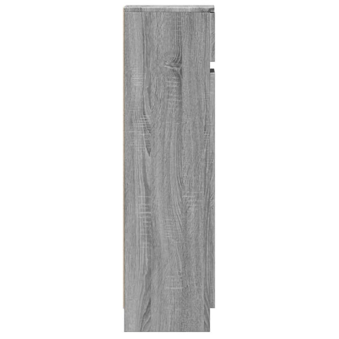Pantofar, gri sonoma, 100,5x28x100 cm, lemn compozit - WALTI WALTI