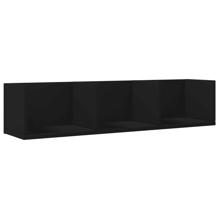 Dulap de perete, negru, 75x18x16,5 cm, lemn compozit WALTI