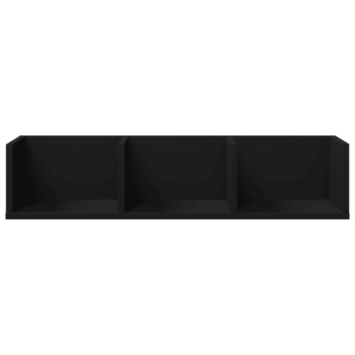 Dulap de perete, negru, 75x18x16,5 cm, lemn compozit WALTI