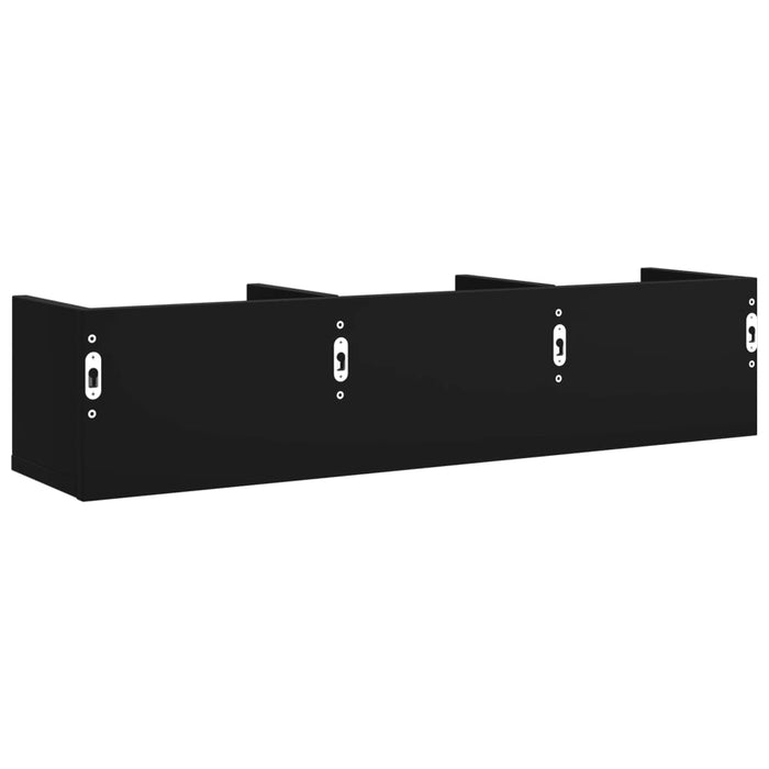 Dulap de perete, negru, 75x18x16,5 cm, lemn compozit WALTI