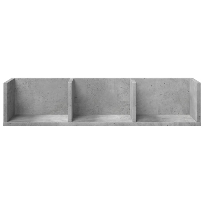 Dulap de perete, gri beton, 75x18x16,5 cm, lemn compozit WALTI