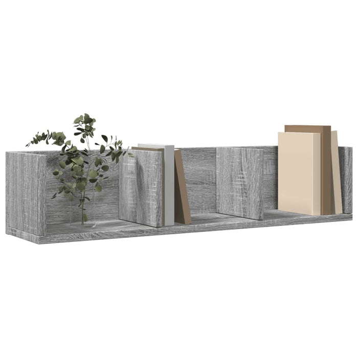 Dulapuri perete 2 buc., gri sonoma 75x18x16,5 cm lemn prelucrat - WALTI WALTI