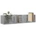 Dulapuri perete 2 buc., gri sonoma 75x18x16,5 cm lemn prelucrat - WALTI WALTI