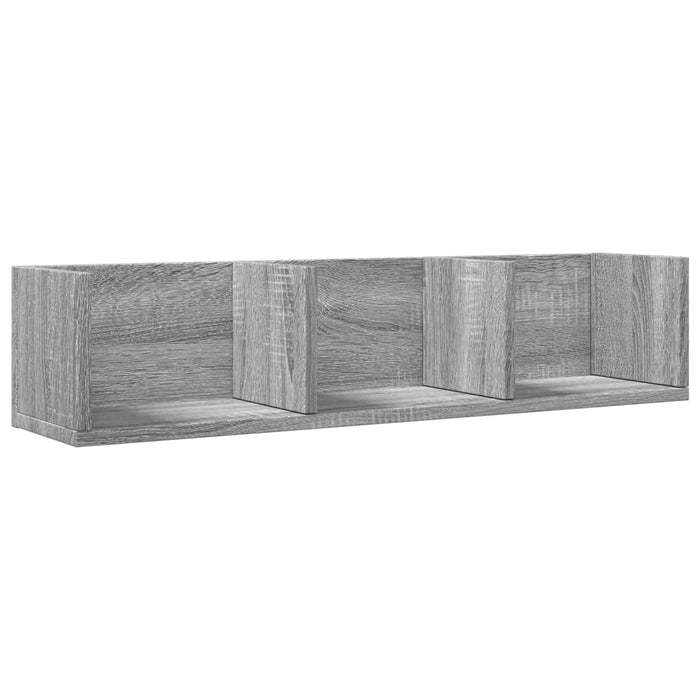 Dulapuri perete 2 buc., gri sonoma 75x18x16,5 cm lemn prelucrat - WALTI WALTI
