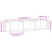 Dulapuri perete 2 buc., gri sonoma 75x18x16,5 cm lemn prelucrat - WALTI WALTI