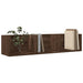 Dulapuri perete 2 buc. stejar maro 75x18x16,5 cm lemn prelucrat - WALTI WALTI