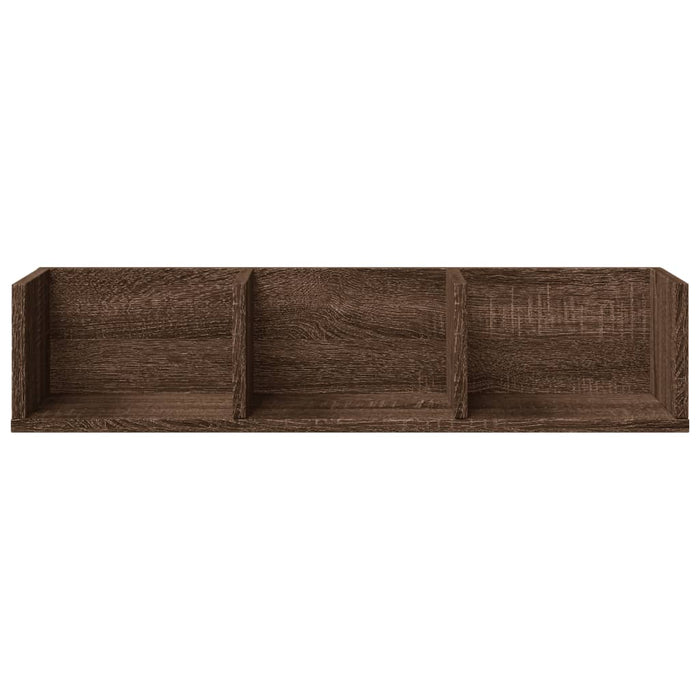 Dulapuri perete 2 buc. stejar maro 75x18x16,5 cm lemn prelucrat - WALTI WALTI